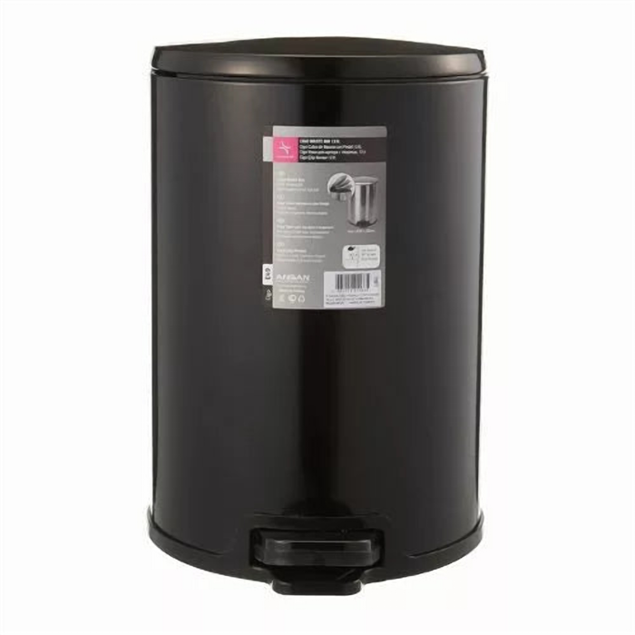 12 L Stainless Steel Pedal Bin with Odour Sealing Lid, Damper Close