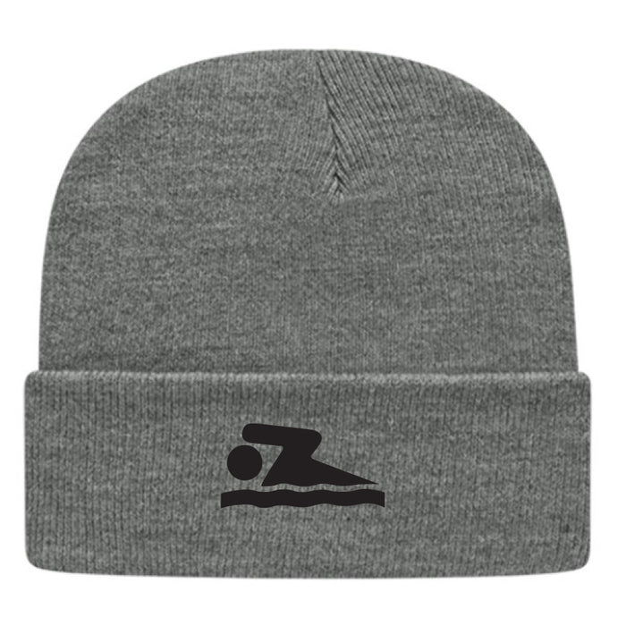 12" Swimmer Cuffed Beanie grey