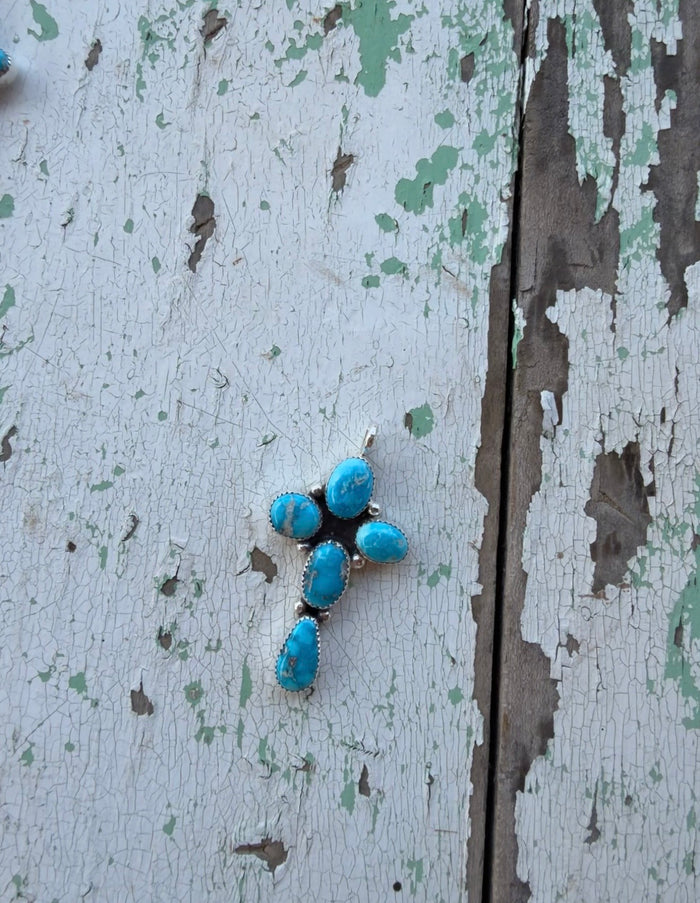 18” Blurbird cross necklace #18