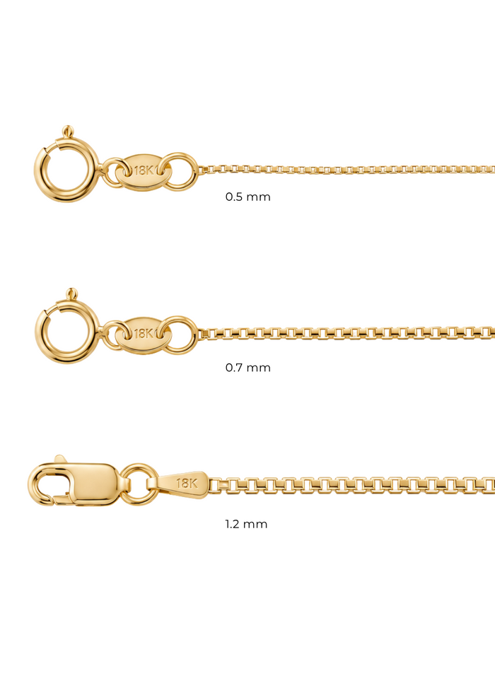 18k Gold Box Chain