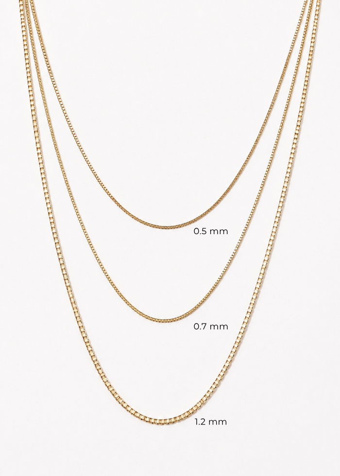 18k Gold Box Chain