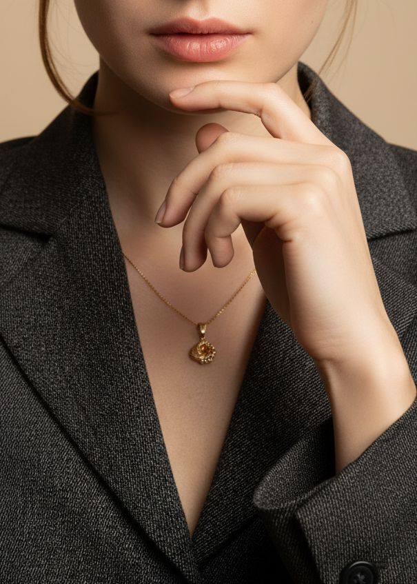 18k Gold Nodus Pendant