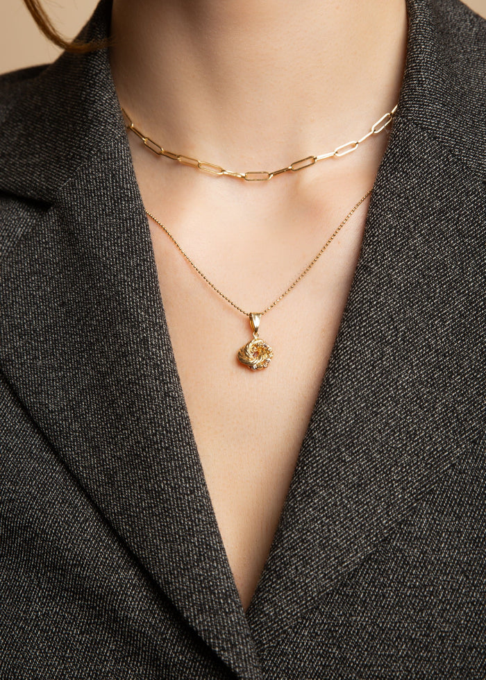 18k Gold Nodus Pendant