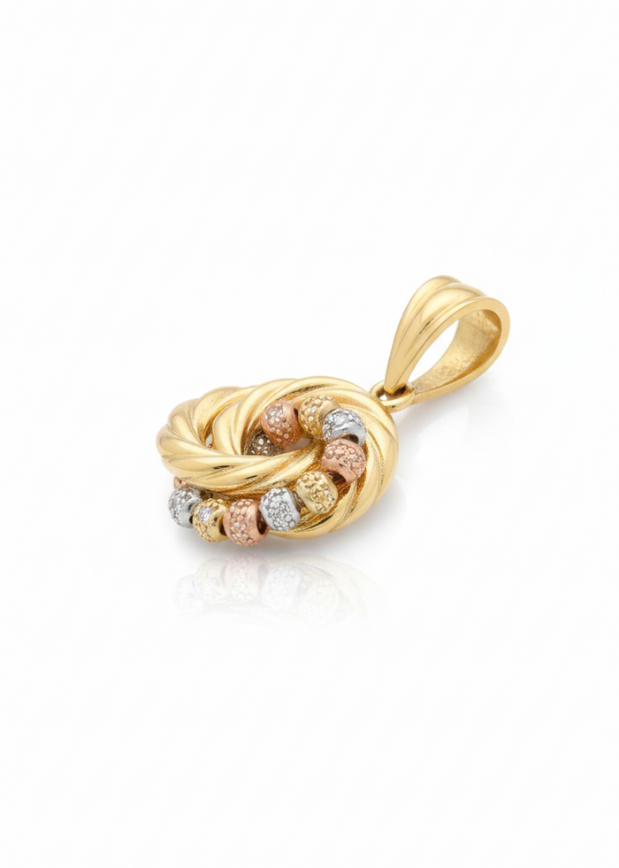 18k Gold Nodus Pendant