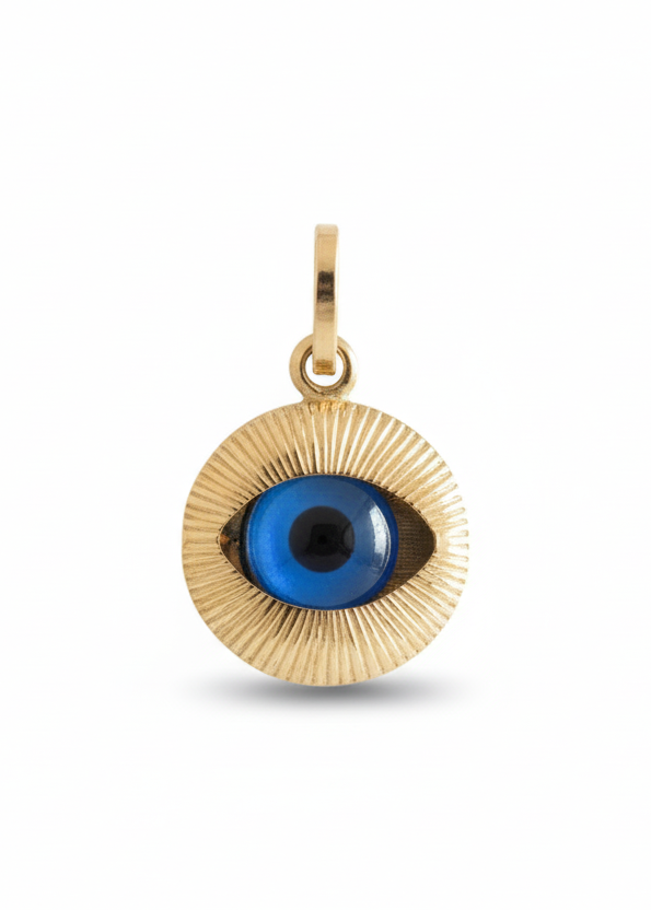 18k Gold Oculus Pendant