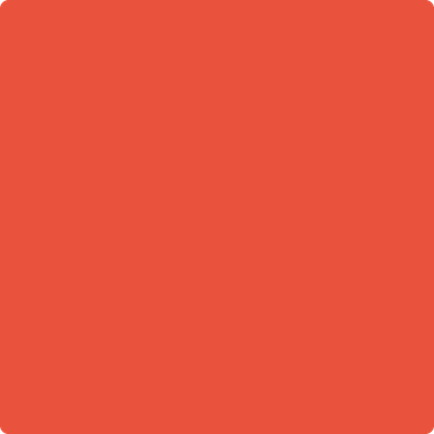 Benjamin Moore's 2011-20 Blazing Orange Paint Color