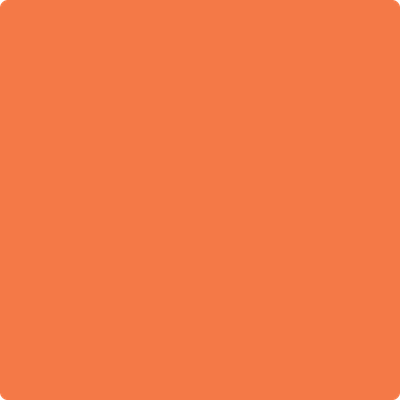 Benjamin Moore's 2014-30 Tangy Orange Paint Color