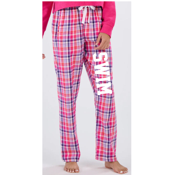 2025 Haley Flannel Swim Pants pink harmony
