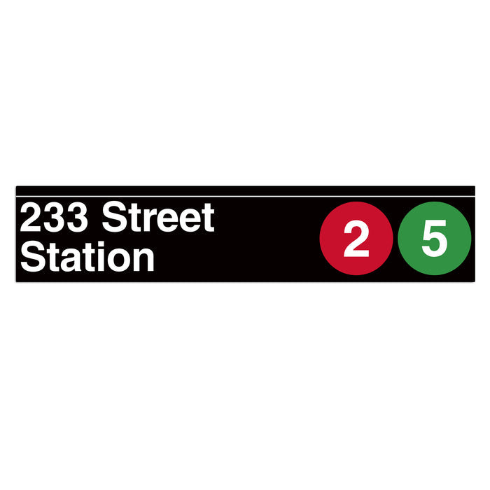 233 Street (2 5) Sign