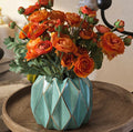 26" Artificial Orange Ranunculus Stem with 6 Blooms