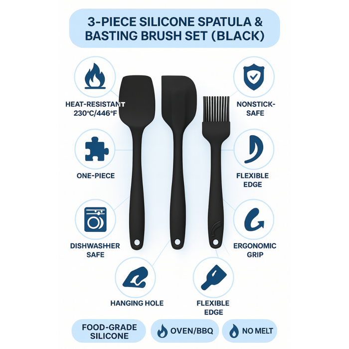 Okyanus spatula BPA-free plastic dimensions specs