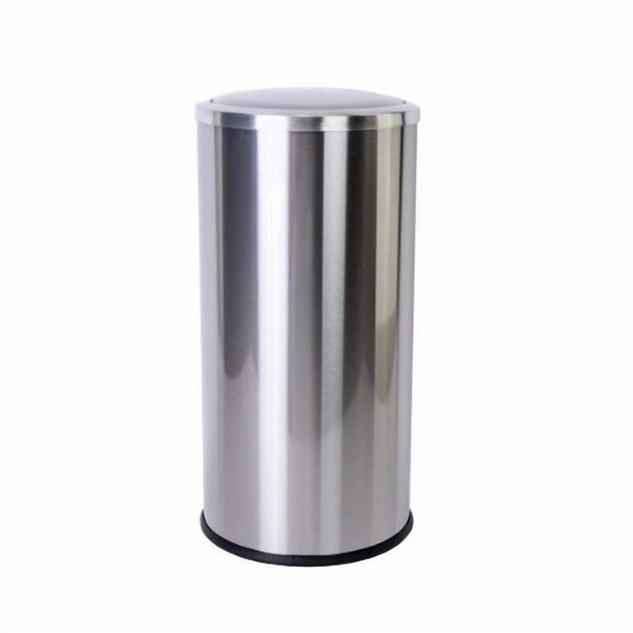 30 L Stainless Steel Swing Lid Trash Can for Kitchen Waste