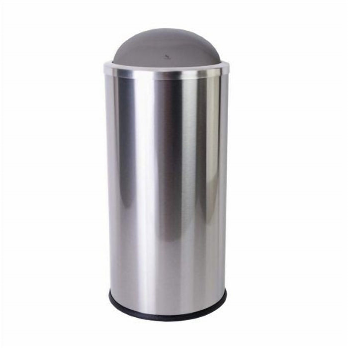 30 L Stainless Steel Swing Lid Trash Can for Kitchen Waste