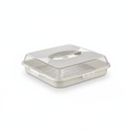 Dunya container BPA-free plastic beige front view