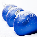Dekra-Lite 3/8" Polyester Scatter Flakes on Blue Ornaments