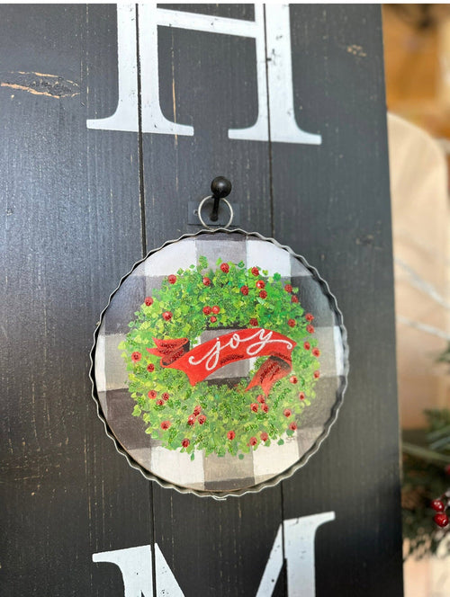 (5) Choices Christmas Mini Charms: Snowman, Nutcracker, Wreath, Joy Wreath, Gift Package