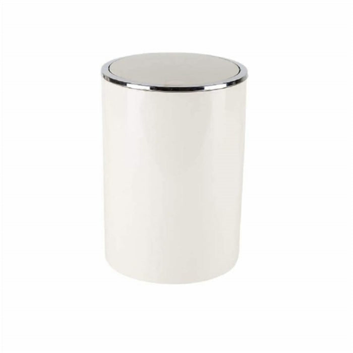 6 L Acrylic Swing Lid Bathroom Bin with Rigid Rim, Several Finishes