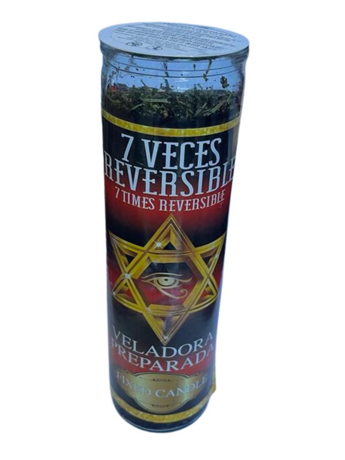 7 Times Reversible Prepared Candle: Transformation & Balance ( 7 Veces Reversible )