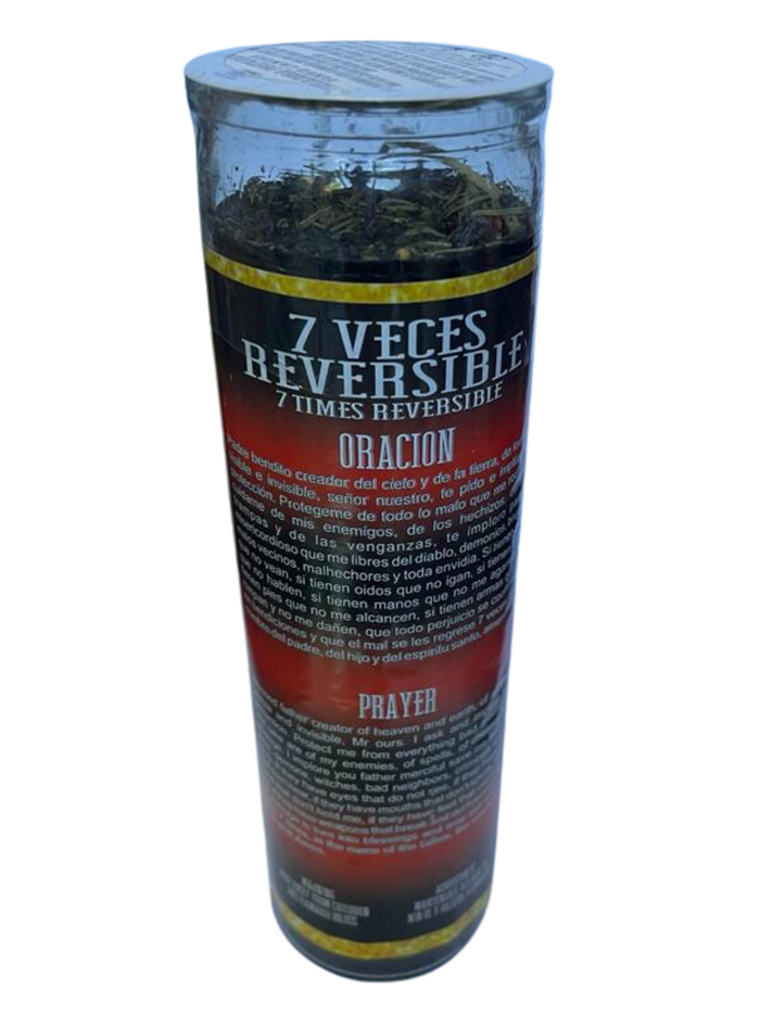 7 Times Reversible Prepared Candle: Transformation & Balance ( 7 Veces Reversible )