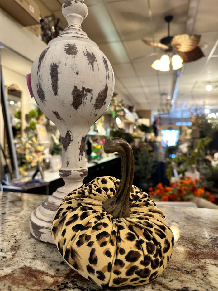 Cheetah Print Small Stuffed Pumpkin