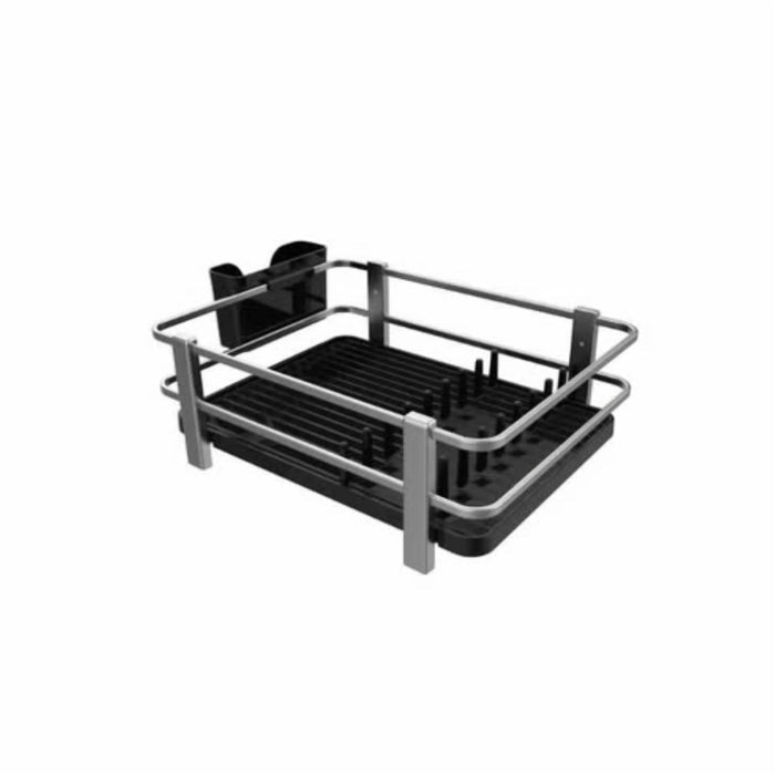 Aluminium Dish Rack with Adjustable Spoon Rest and High Pot Barriers