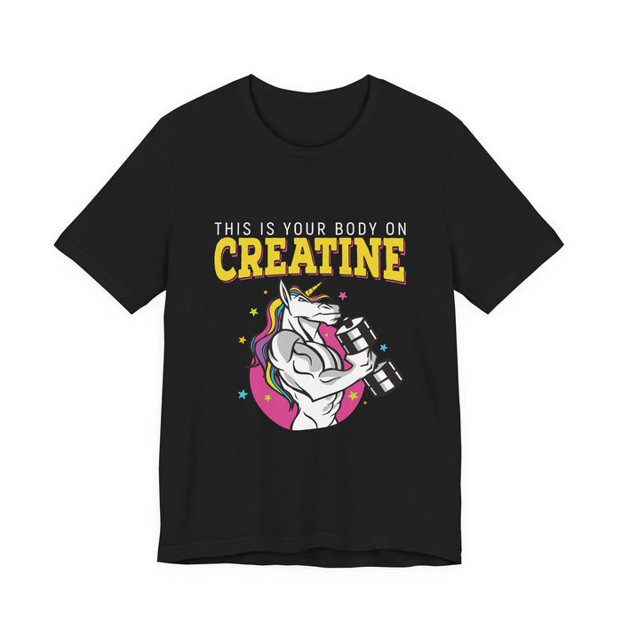 Amped-Up Unicorn Creatine Tee