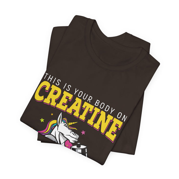 Amped-Up Unicorn Creatine Tee