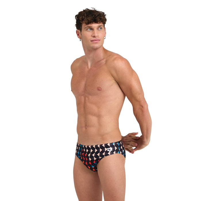 Arena Carnival Brief black multi front