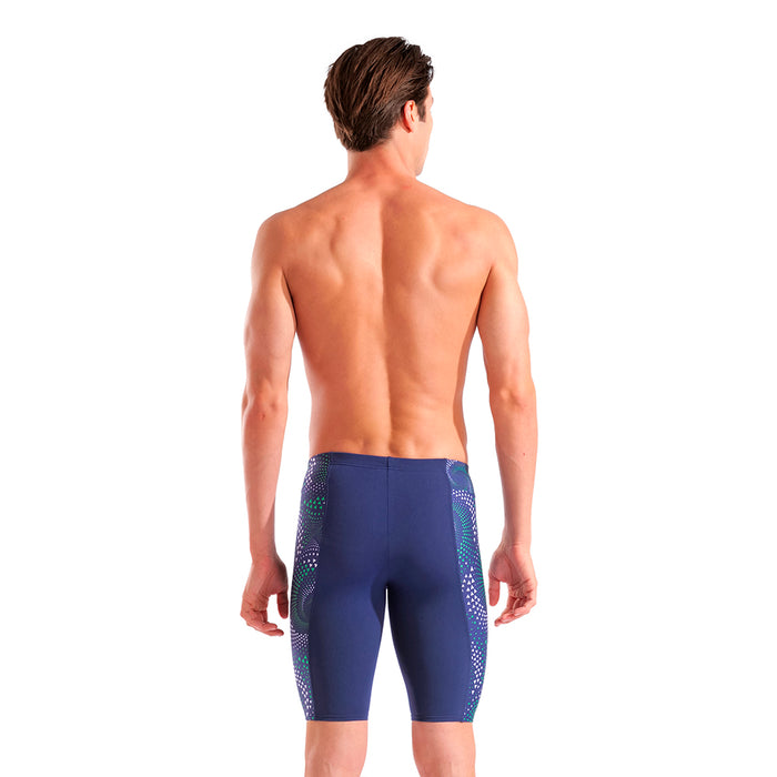 Arena Fireflow Team Jammer navy green back
