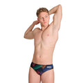 Arena Halftone Swim Brief (550-Black/Multi) front