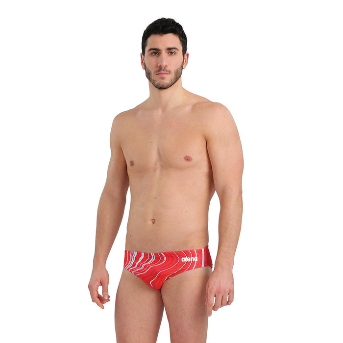 Arena MaxLifeECO Marbled Brief red