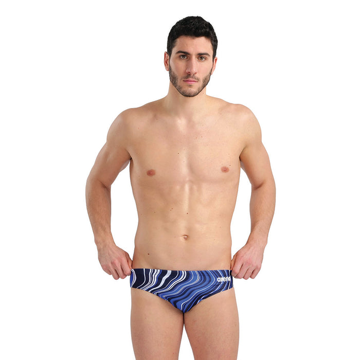 Arena MaxLifeECO Marbled Brief navy