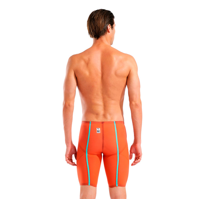 Arena Powerskin Carbon Glide LE Jammer sunset coral back
