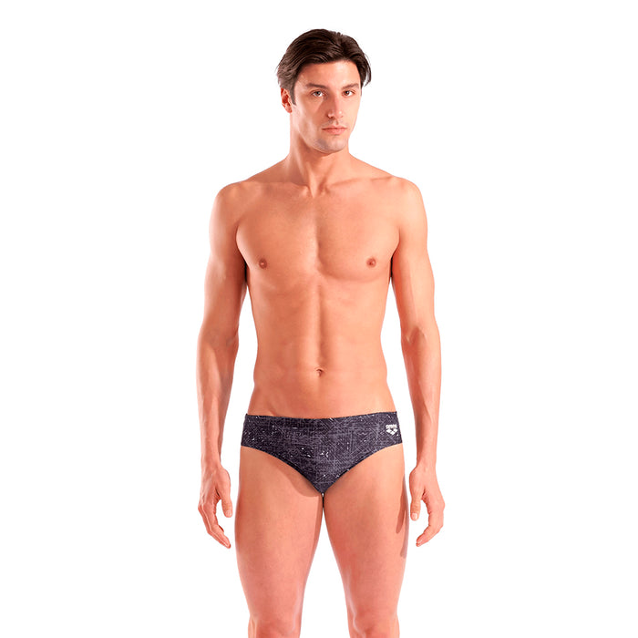 Arena Ribbed Brief black front