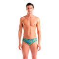 Arena Snake Green Snakeskin Brief front