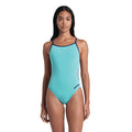 Arena Solid Lace Back Water Navy front