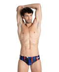Arena Team Painted Stripes Brief black white