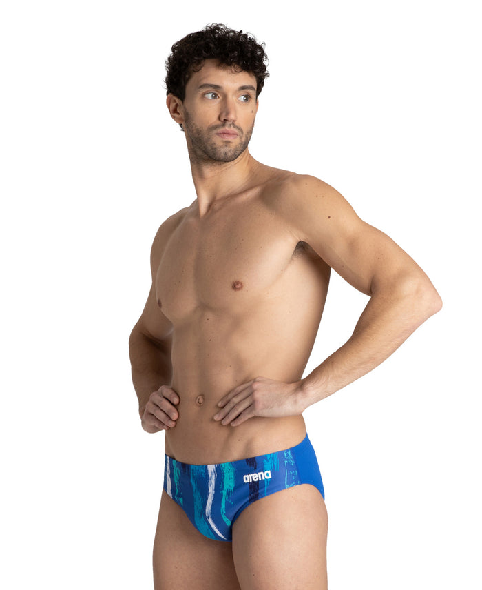 Arena Team Painted Stripes Brief blue