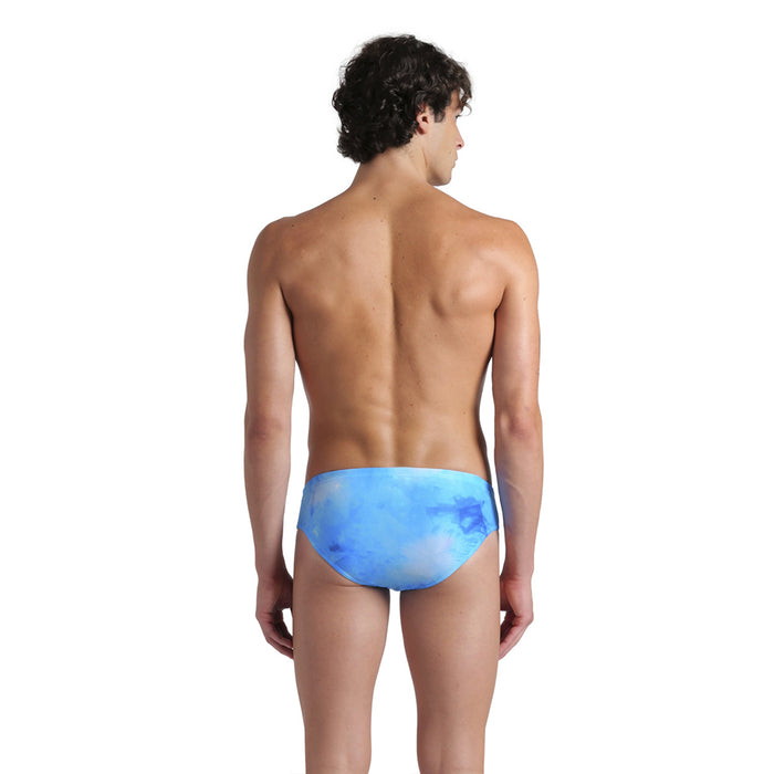 Arena Tie Dye Brief blue back
