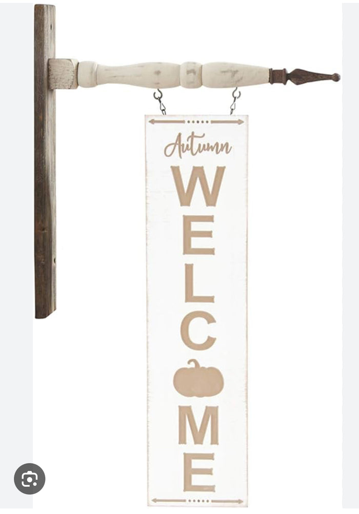 Arrow Replacement: Autumn WELCOME Double Sided Sign with Chains for Arrow