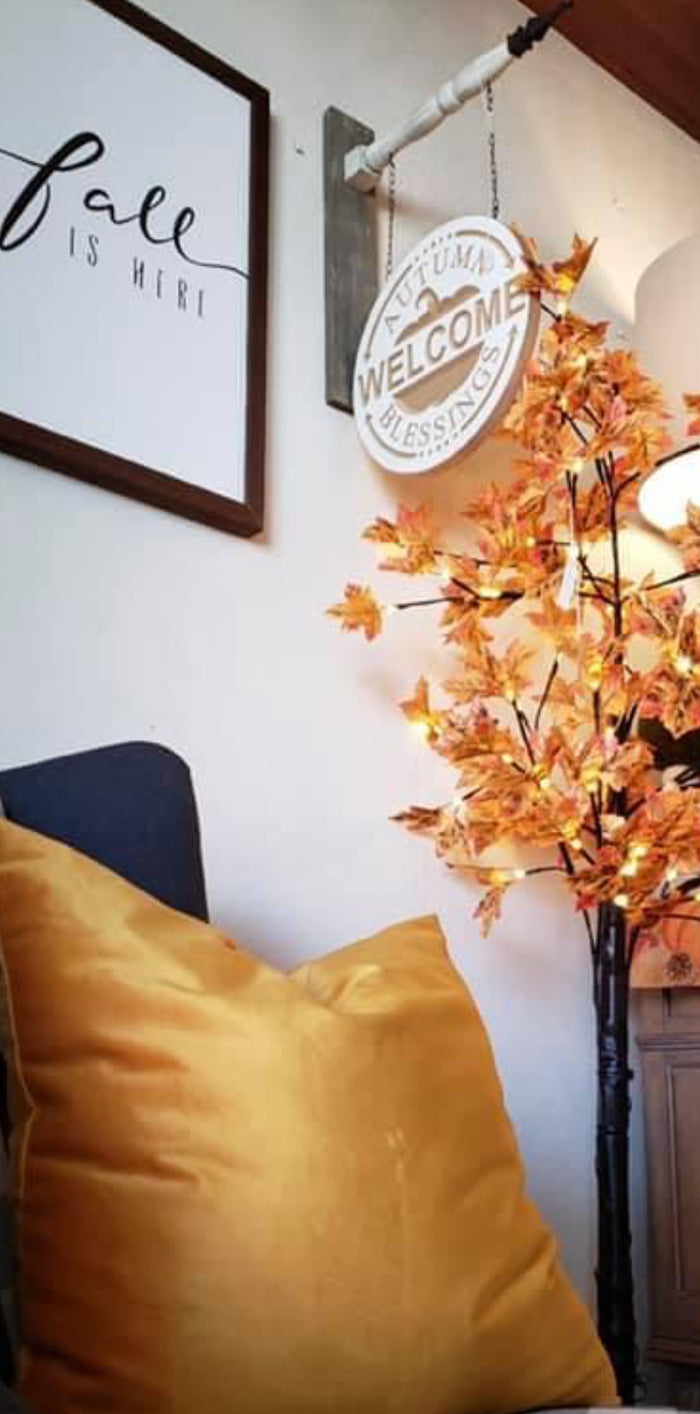 Arrow Replacement Welcome Autumn Blessings Hanging Sign, Porch Sign, Farmhouse Style