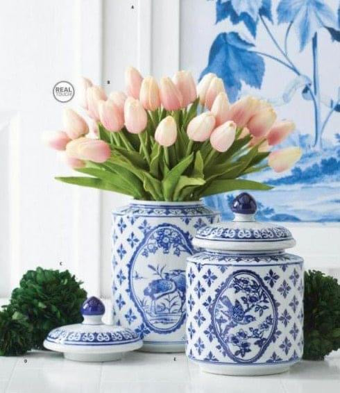 Asst. Blue & White Porcelain Canisters