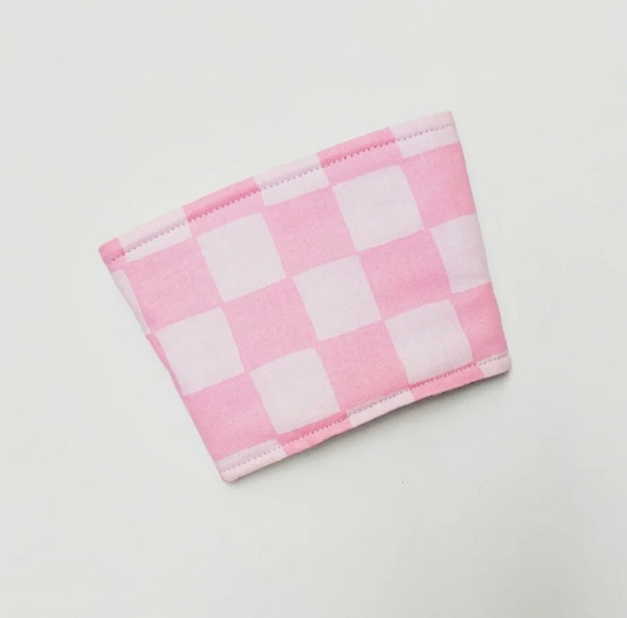 Aubrey + Elle - Pink Checkered Cozies
