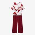 Burgundy Floral / S