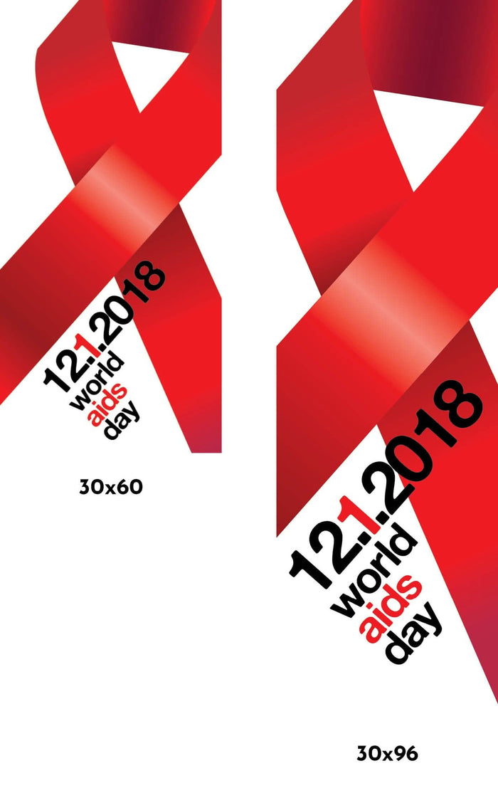 Awareness Red Single Vinyl Banner Dekra-Lite
