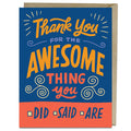 Awesome Thank You Card