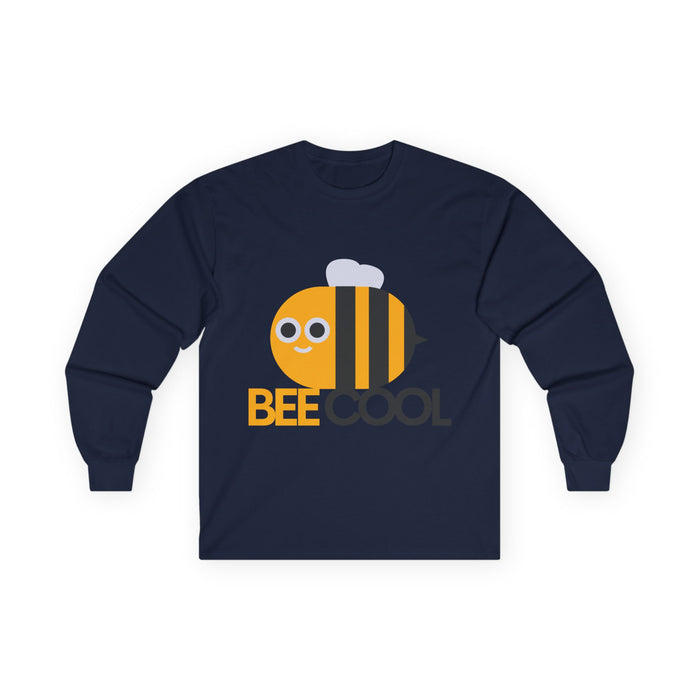 Bee Cool Long Sleeve Tee — Cute Bumblebee Graphic Shirt