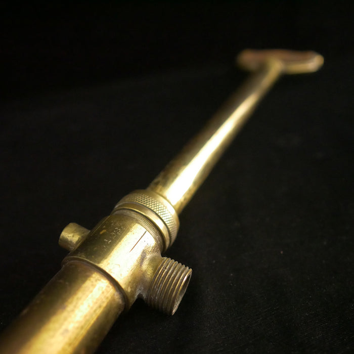 Solid brass 21.75" antique bilge pump.