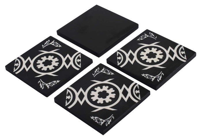 Black and White Coasters (Set of 4)