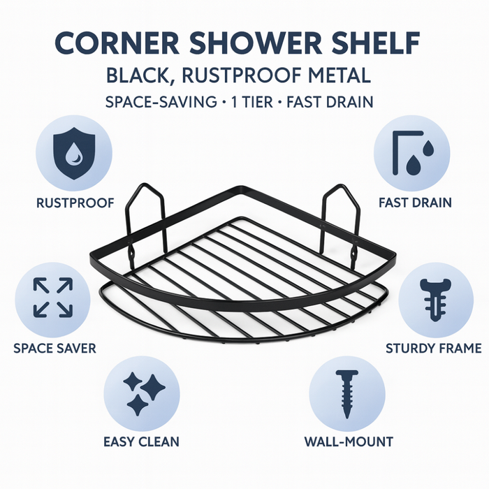 Primanova bathroom shelf Stainless steel dimensions specs